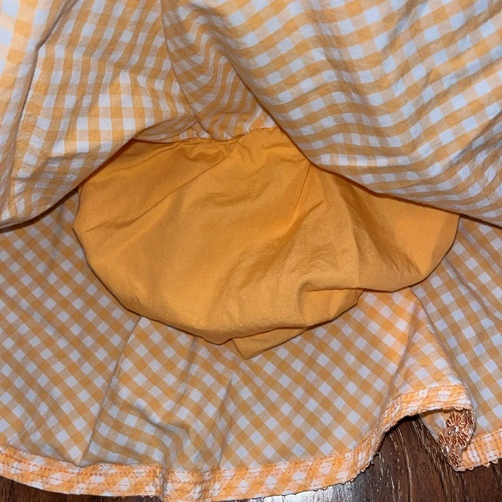Gymboree Flower Trimmed Plaid Skirt